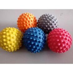 Imagem de Bolinha Cravo Brincar Cachorro 6 Unidades Coloridas Brinquedo Pet Borr