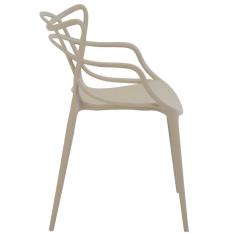 Imagem de Kit 3 Cadeiras Decorativas Sala e Cozinha Feliti (PP) Nude - Gran Belo