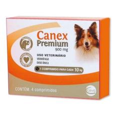 Imagem de Canex Premium 900mg Vermifugo Cães Até 10kg 4 Comp Ceva