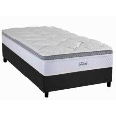 Imagem de Cama Box Solteiro King + Colchão Herval Toledo Molas Ensacadas 96X203x