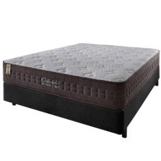 Imagem de Cama Box Casal Preto + Colchão Molas Ensacadas Orlando 138cm