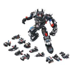 Imagem de Blocos de Montar Cubic 25 em 1 Polícia Swat Robot 600pcs Multikids - BR1616
