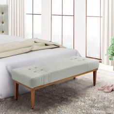 Imagem de Recamier Gênova Veludo Prata 140 cm