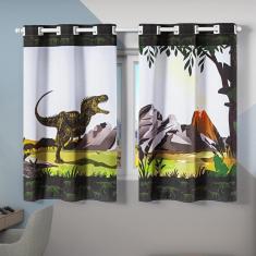 Imagem de Cortina Infantil Menino 2,00 Dinossauro Navio Quarto Dino 2