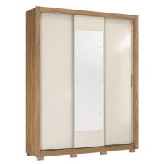 Imagem de Guarda Roupa 3 Portas Deslizantes Com Pés Vero Off White