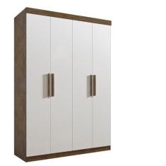 Imagem de Guarda Roupa 4 portas Mdf Ypê e Off white