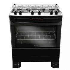 Imagem de Fogão 5 Bocas Mueller MFI5BF Acendimento Automático, Preto Fosco, Bvol