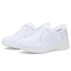 Imagem de Skechers Tênis feminino Hands Free Slip-ins Ultra Flex 3.0 Shining Glitz, Branco, 38