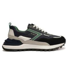 Imagem de Tenis Masculino Reserva Spriz 80 Classico Preto Verde-Masculino