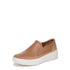 Imagem de Vionic Tênis feminino Ojai Kearny Slide plataforma confortável casual - tênis de suporte sem cadarço sapatos confortáveis que inclui uma palmilha ortopédica oculta tamanhos 34 – 44, Couro marrom