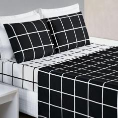 Imagem de Jogo Lençol Cama Solteiro 3 Peças 200 Fios Micropercal Austin - Bia En