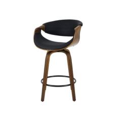 Imagem de Banqueta Nicole Giratória com Assento em Madeira Laminada e Apoio para Pés, Design Sofisticado e Confortável