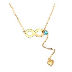 Imagem de Colar Cordão Lembrancinha Infinito Que Seja Eterno Folheado