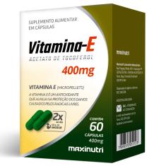 Imagem de Vitamina E 400mg - 60 Cápsulas - Maxinutri