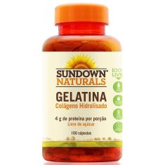 Imagem de Gelatina (Colágeno Hidrolisado) 100 Cápsulas Sundown