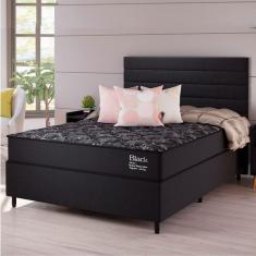 Imagem de Conjunto Cama Box Casal Benim Molas Ensacadas 138cmx188cmx63cm Preto