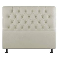 Imagem de Cabeceira Cama Box Casal Nice 140cm Sintético Bege - Abmaza