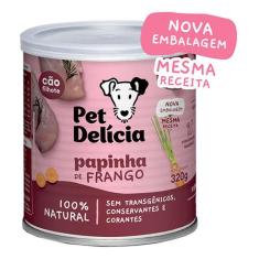 Imagem de Ração Úmida Pet Delícia Natural Papinha de Frango Crescimento Saudável para Cães Filhotes - 320 g