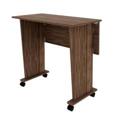 Imagem de Mesa com rodizio para Escritório Home Office ME4117 MDP Nogal G69 - Gran Belo