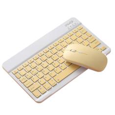 Imagem de Kit Teclado + Mouse Sem Fio Samsung A7 Lite Abnt 1 Amarelo