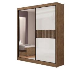 Imagem de Guarda Roupas Atenas Ripado 2Pts 100% Mdf C/ Esp. Ddoro Móveis - D'dor
