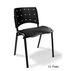 Imagem de Cadeira Secretária Ergoplax Fixa - Preto