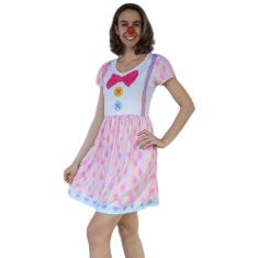 Imagem de Vestido Adulto Temático Fantasia Palhacinha