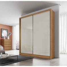 Imagem de Guarda Roupa 2 Portas 3 Gavetas Ávila Novo Horizonte Cumaru Cinza