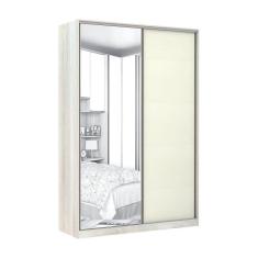 Imagem de Guarda-roupa 2 Portas De Correr 160Cm Crema Com Kashmir