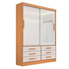 Imagem de Guarda Roupa Solteiro 2 Portas E 6 Gavetas Com Espelho - Alpoim