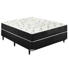 Imagem de Cama Box Conjugado Casal Sp Móveis Molas Ensacadas - 44X138x188cm