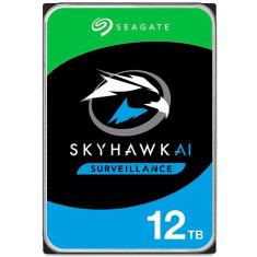 Imagem de HD 12TB sata 3 - 7200RPM - 256MB Cache - Seagate SkyHawk ai Surveillance - ST12000VE0008