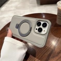 Imagem de Capa de suporte invisível para iphone 15 pro max 14 promax capa de couro para iphone 15 pro 14 capa de suporte de carga sem fio, tira, para iphone15pro