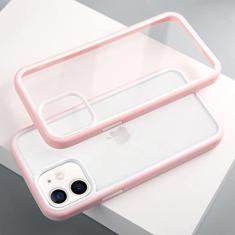 Imagem de Capa transparente de luxo dupla cor para iPhone 13 12 11 Mini Pro Max 7 8 Plus XS X XR SE2020 Capa de armadura à prova de choque de silicone macio, rosa, para iPhone 12 Pro