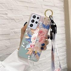 Imagem de Capa de silicone macio para samsung s20 fe s21 ultra note 20 flores pescoço cordão alça titular capa para samsung s10 nota 10 plus, 3, para samsung nota 10