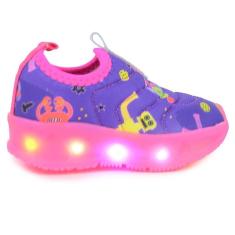 Imagem de Tênis Infantil Feminino Novopé Robôs Rosa - 1278-Feminino