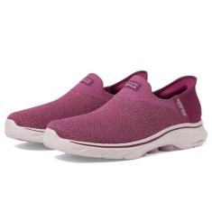 Imagem de Skechers Tênis feminino Go Walk 7 Springtime Hands Free Slip-ins, Ameixa, 38