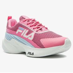 Imagem de Tênis Infantil Fila Progress Menina - Rosa e Azul