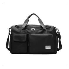 Imagem de Bolsa Mala Feminina Academia Treino Viagem Porta Tênis Preta - M3m