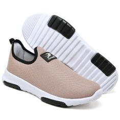 Imagem de Tenis Feminino 151 Schenker Nylon Calce Fácil Casual Conforto, Rosa, 3