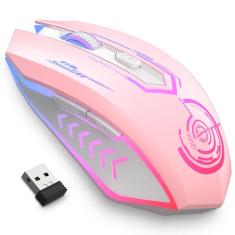 Imagem de Mouse para jogos sem fio uhuru 10000 dpi com 6 botões (rosa)