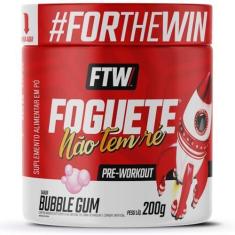 Imagem de Pré Treino Foguete não tem Ré Pré-Workout Mais Energia Sabor Bubble Gum 200g - FTW