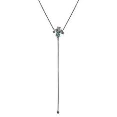 Imagem de Colar Armazem RR Bijoux gravatinha pedra verde grafite