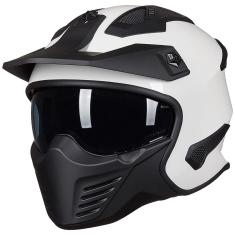Imagem de Capacete de motocicleta ilm Open Face 3/4 Half dot modelo 726X branco