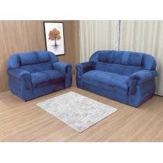 Imagem de Sofá 2 e 3 Lugares Azul 410 Corsa - Alpoim