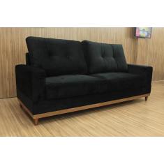 Imagem de Sofá 3 Lugares Living 2,15 m Preto 504 Milena - Alpoim