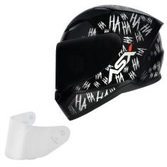 Imagem de Capacete Masculino Asx City Fun Preto Esportivo Fechado Moto