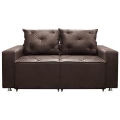 Imagem de Sofá Retrátil E Reclinável 2 Lugares Bariloche 1.50cm Suede Café