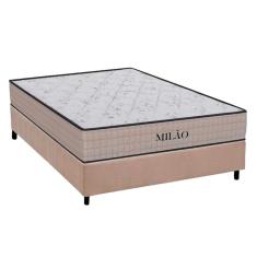 Imagem de Conjunto Box Viúva: Colchão Espuma Orthoflex D33 Milão Double Face Black + Base Crc Suede Clean(128x188)