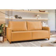 Imagem de Sofá em Veludo 3 Lugares Angela Yescasa Amarelo